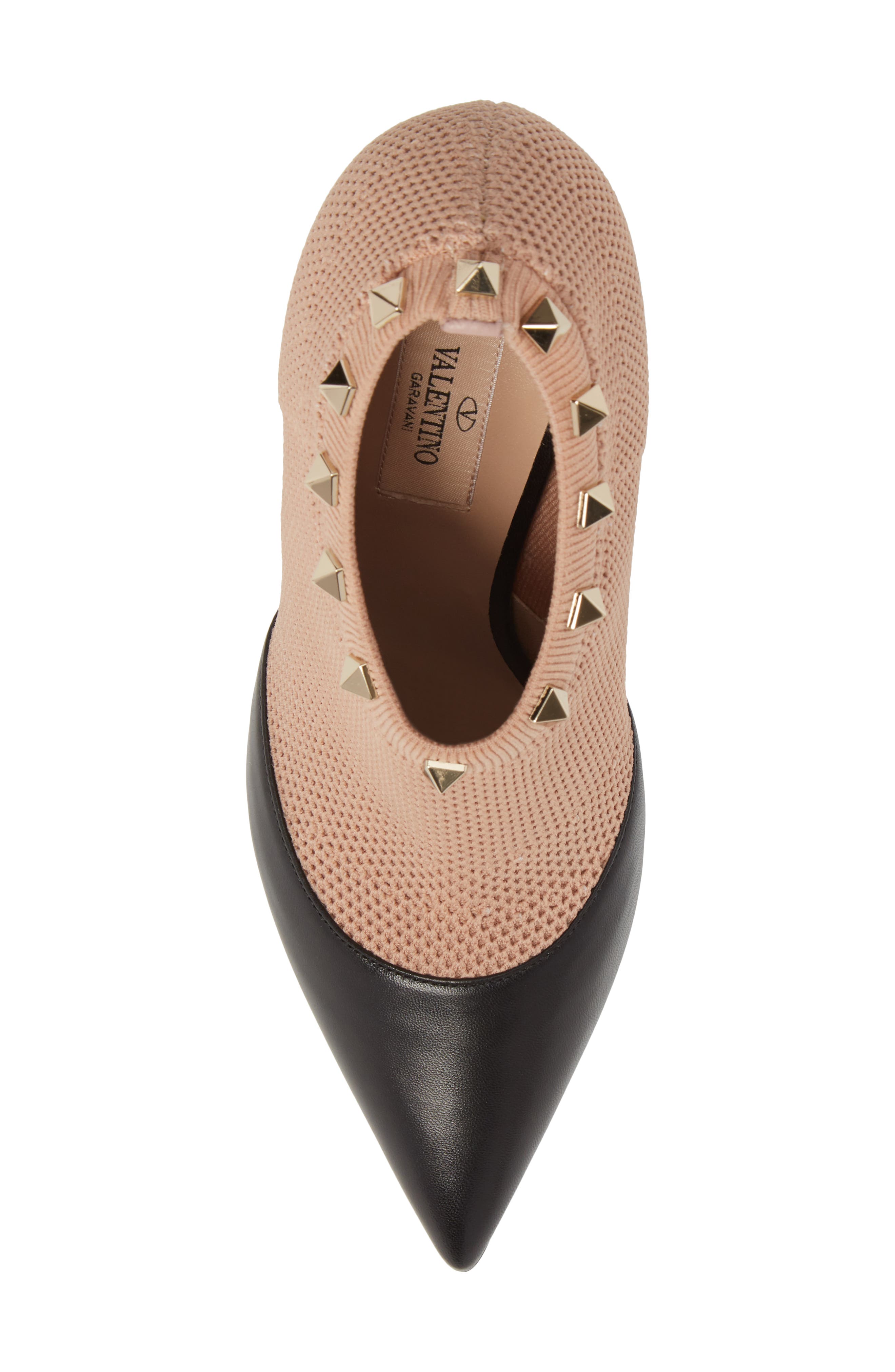 Valentino Garavani Rockstud Sock Bootie, Alternate, color, 