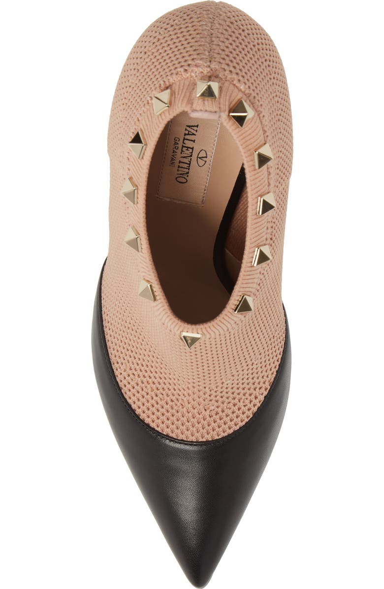 Valentino Garavani Rockstud Sock Bootie, Alternate, color,