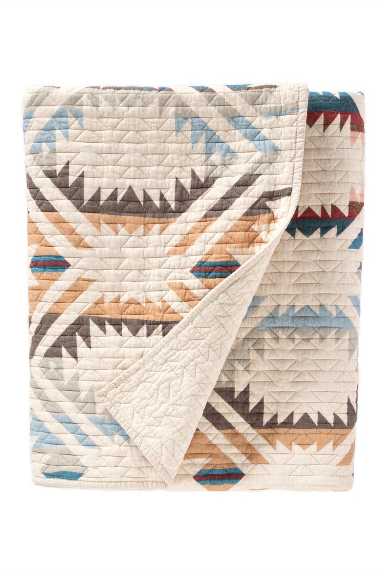 White Sands Quilt & Sham Set, Alternate, color, SANDSHELL