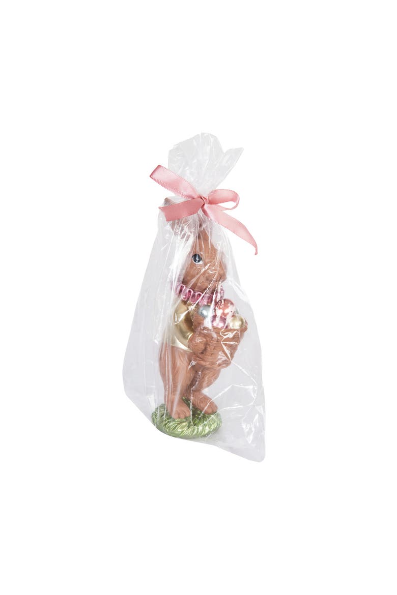 Chocolate Polyresin Easter Rabbit Medium Figurine 6.42", Alternate, color, Brown