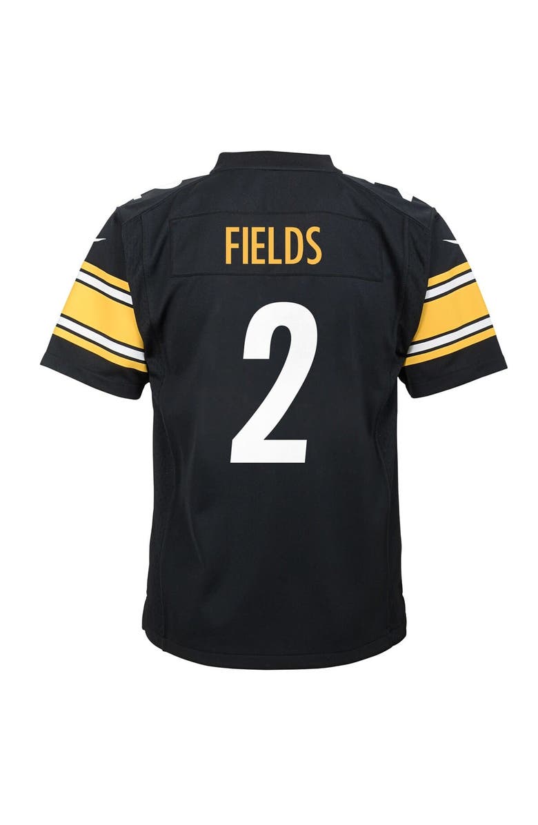 Nike Youth Nike Justin Fields Black Pittsburgh Steelers Team Game Jersey, Alternate, color, 
