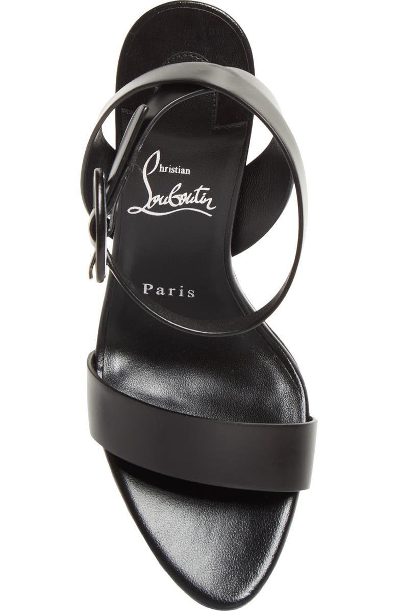 Christian Louboutin Fanny Sandal, Alternate, color, Black/ Lin Black/ Bk