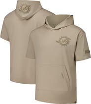 PRO STANDARD Men's Pro Standard Tan Miami Dolphins Neutrals Capsule Short Sleeve Pullover Hoodie