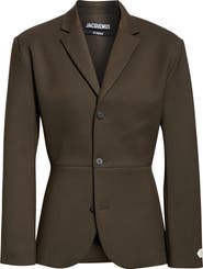 Jacquemus La Veste Gardian Peplum Sport Coat