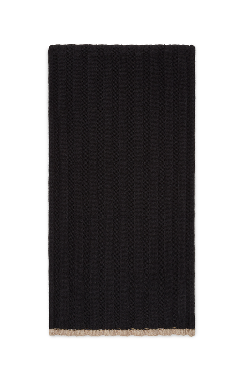 Brunello Cucinelli Cashmere Scarf In Black