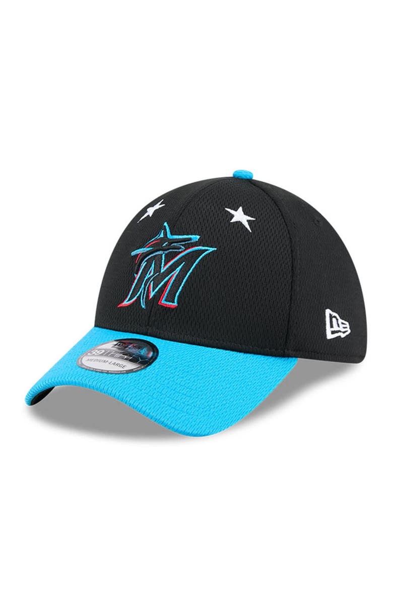 New Era Men's New Era Black/Blue  Miami Marlins 2025 MLB All-Star Game 39THIRTY Flex Hat, Alternate, color, Black
