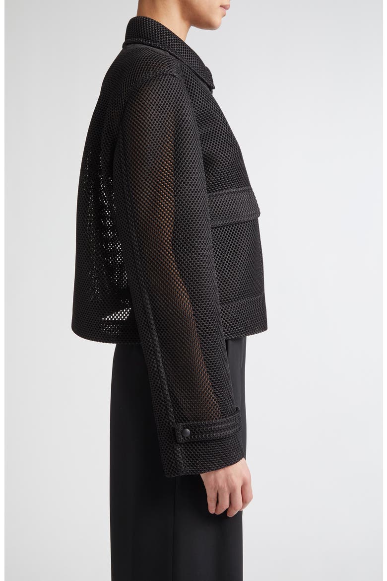 Strenna Technical Mesh Jacket, Alternate, color, BLACK