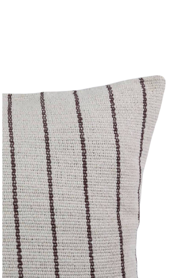 Cotton Striped Pillow - Cover + Insert, Alternate, color, Beige