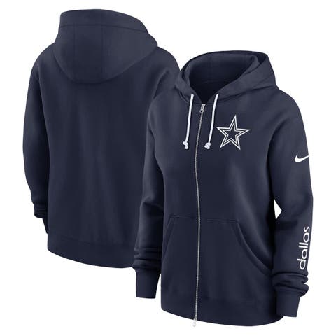 Women's Nike Navy Dallas Cowboys Plus Size Phoenix Full-Zip Hoodie