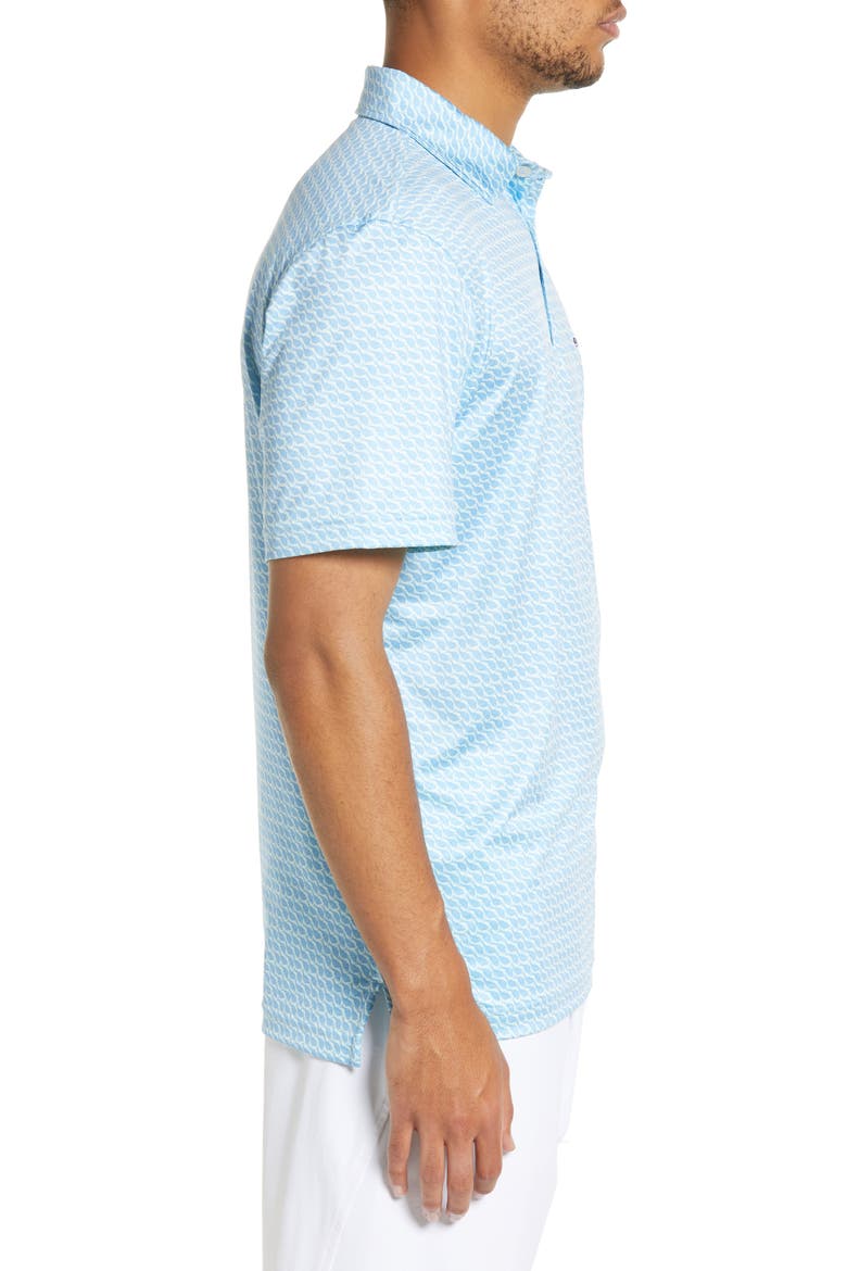 Men's Sankaty Performance Polo, Alternate, color, FISH OCEAN BREEZE