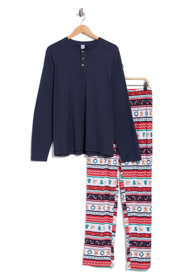Matching Family PJs Set, Alternate, color, JINGLE BELL FARE ISLE