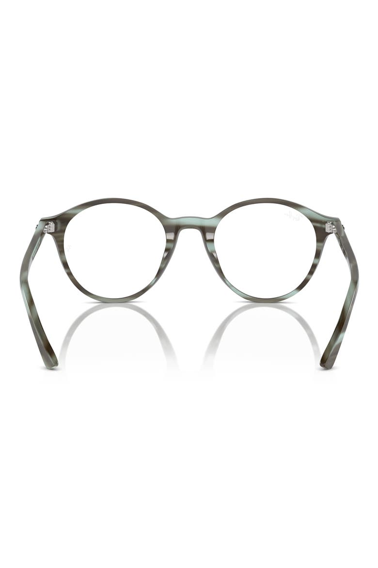 51mm Round Optical Glasses, Alternate, color, STRIPED GREEN