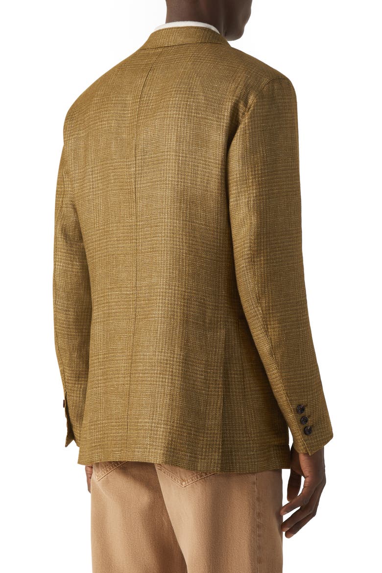 Olive Green Cashmere, Linen & Silk Jacket, Alternate, color, OLIVE GREEN