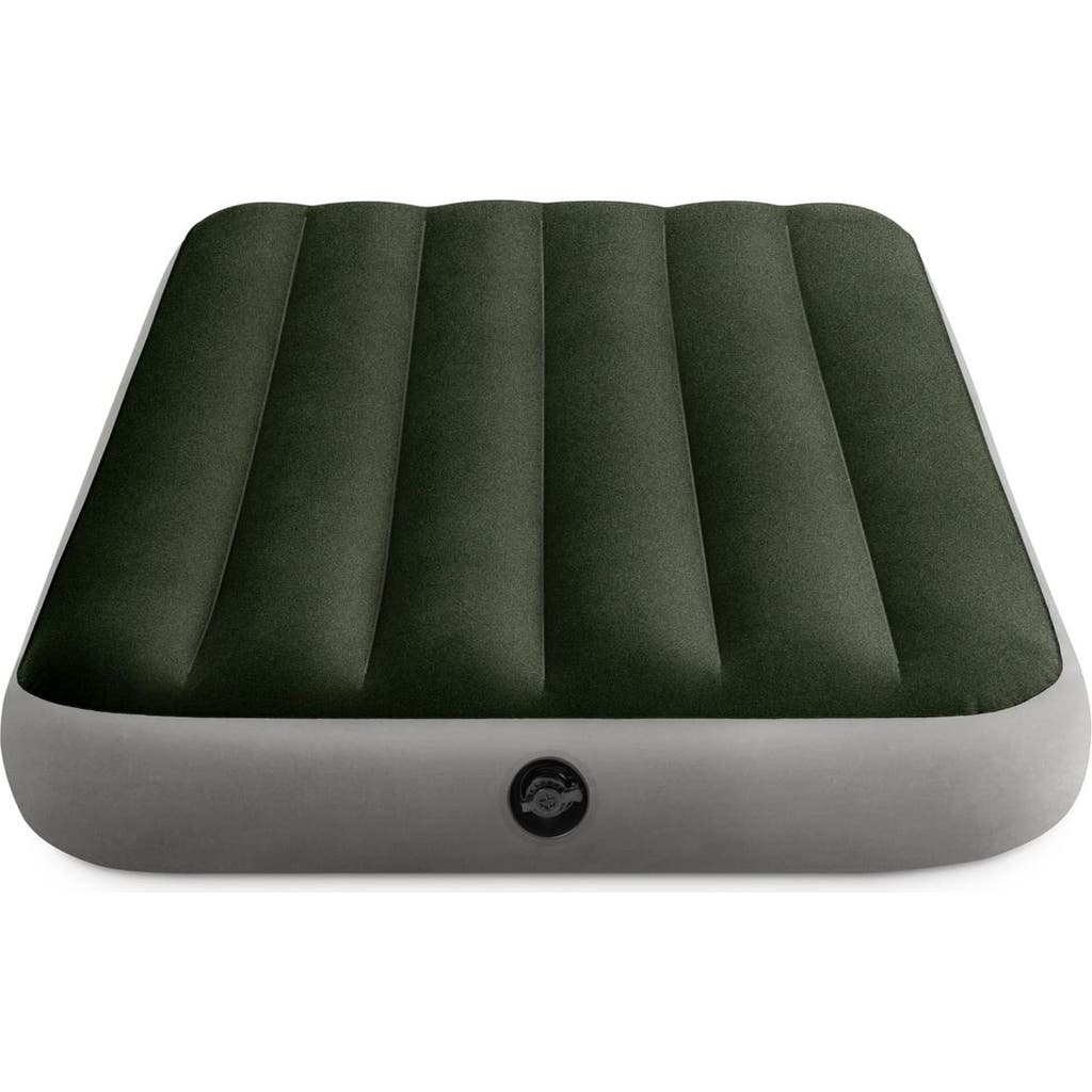 Intex Twin Durabeam Prestige Airbed With Battery Pump In Green