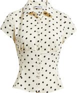 Princess Polly Cottesloe Polka Dot Crop Top