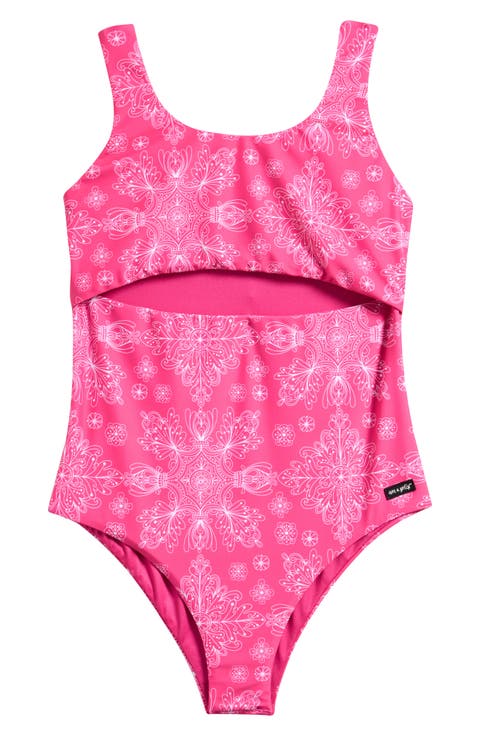 Kids' Cutout One-Piece Swimsuit (Big Kid)