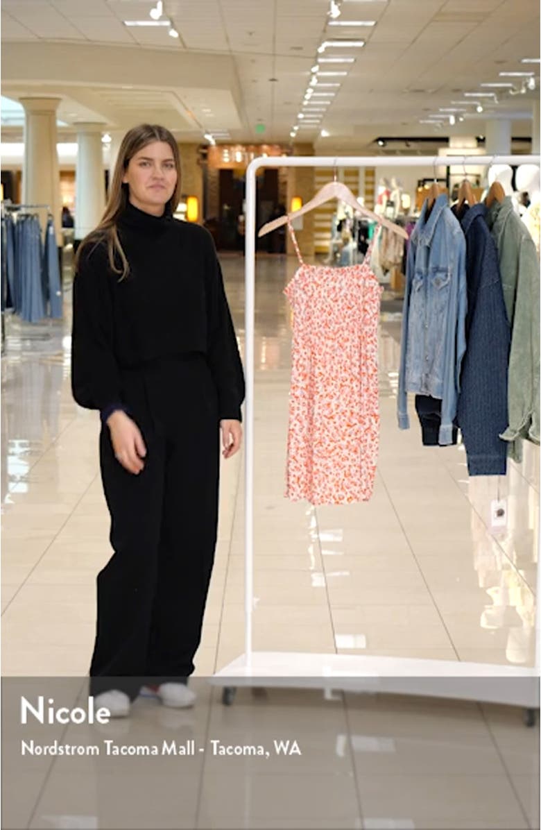 Ola Smocked Floral Minidress, sales video thumbnail