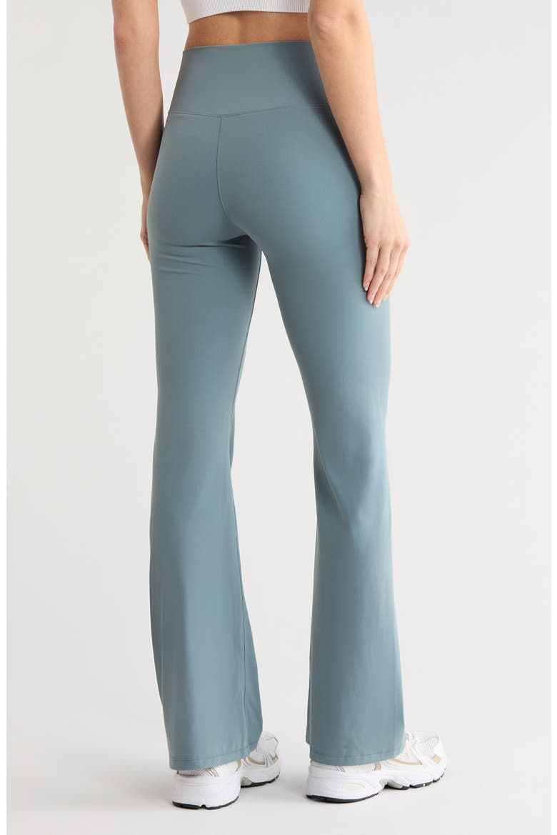 Serenity Crossover Flare Pants, Alternate, color, TEAL DUSK