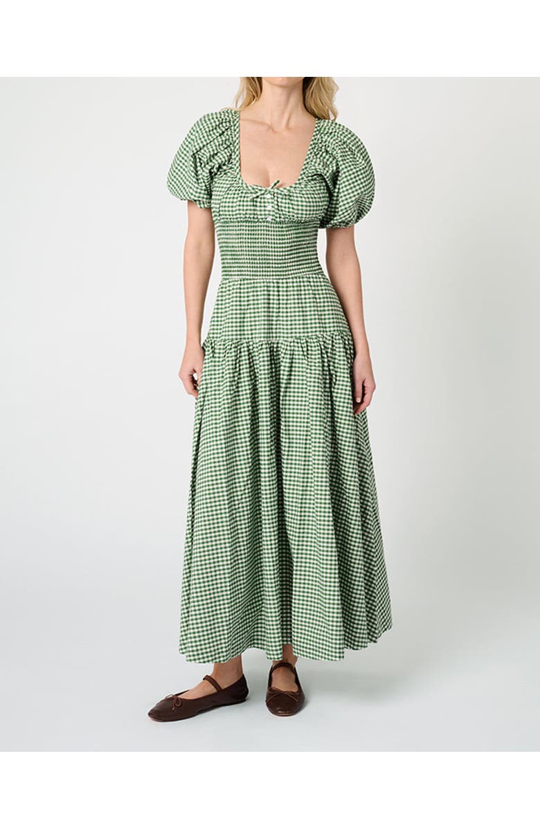WeWoreWhat Smocked Waist Midi Dress, Main, color, 