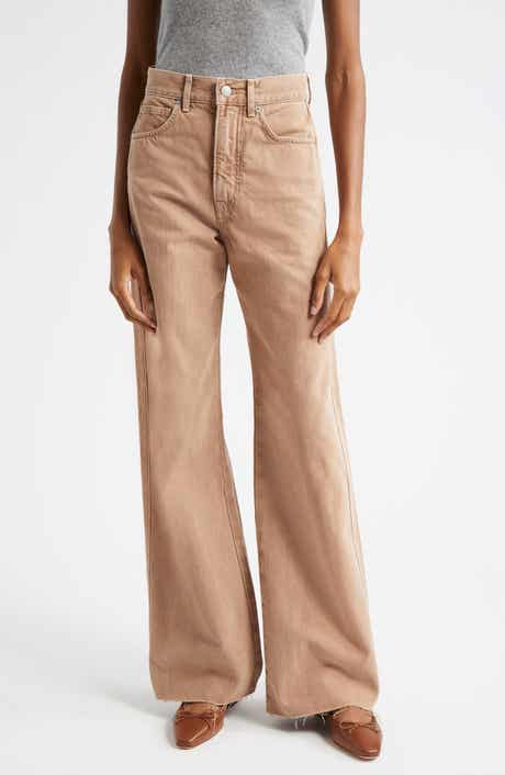 Veronica Beard Taylor High Waist Wide Leg Jeans
