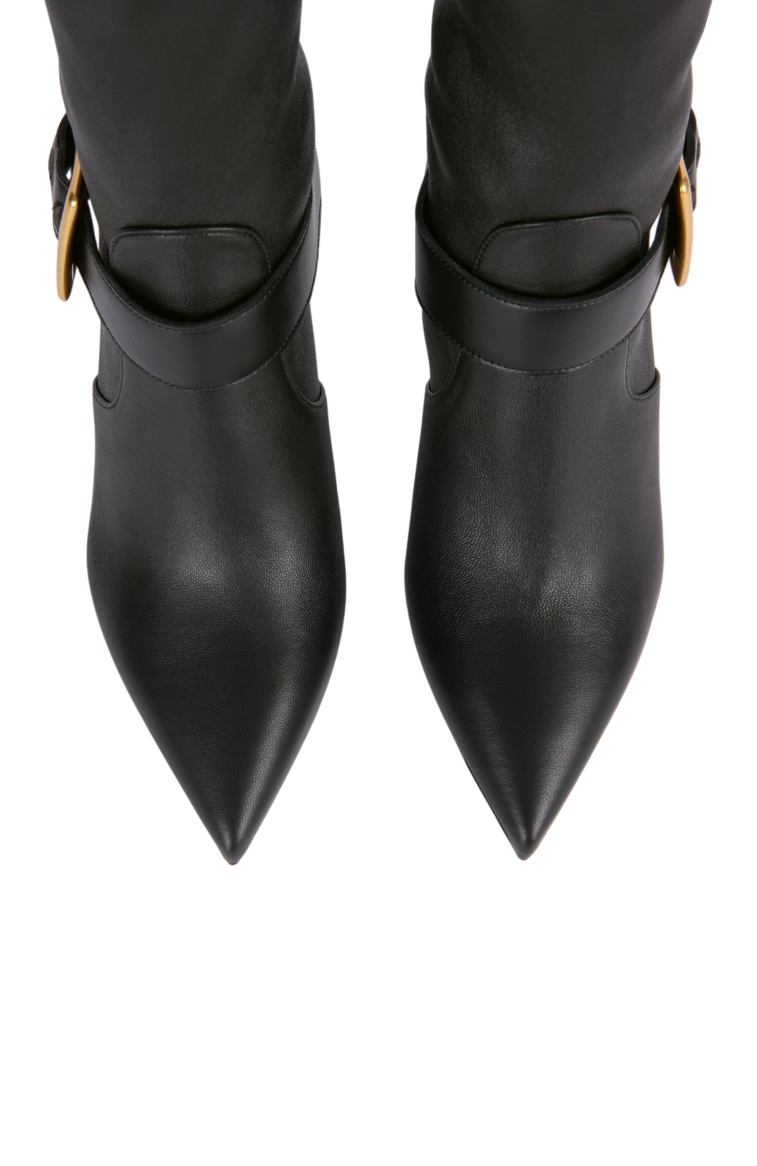 Anthem stretch leather ankle boots, Alternate, color, black