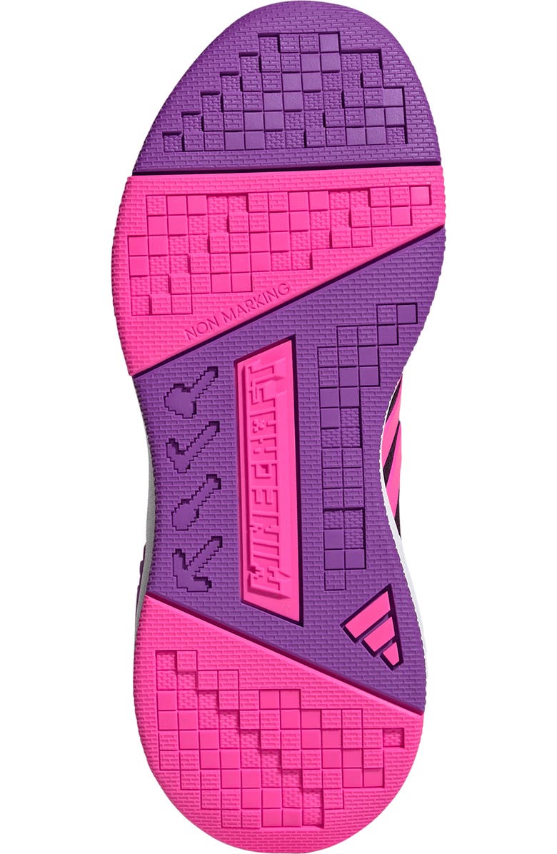 adidas x Minecraft<sup>®</sup> Kids' Pro Sneaker, Alternate, color, Core Black/ Pink/ Purple