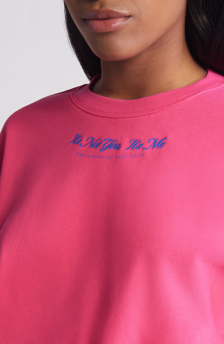 THE MAYFAIR GROUP It's Not You Crop Crewneck Sweatshirt, Alternate, color,