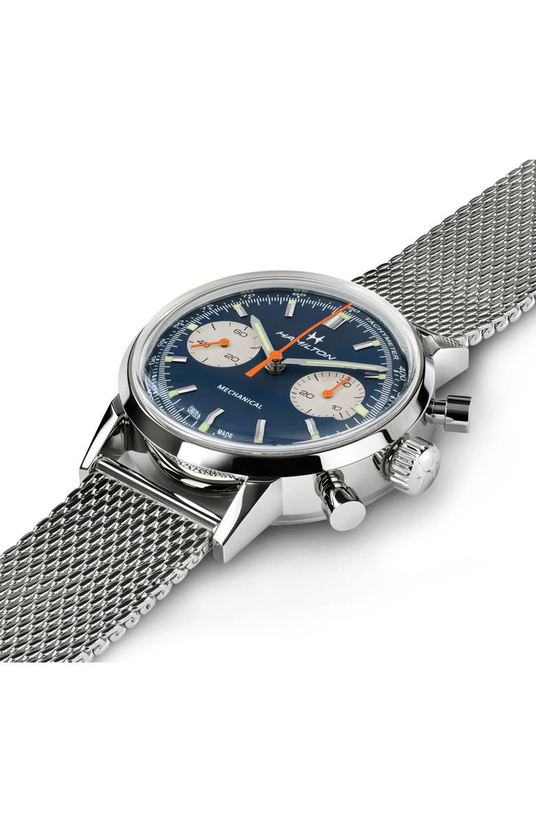 Hamilton American Classic Intra‑Matic Chronograph Watch Gift Set, 40mm, Alternate, color, Blue