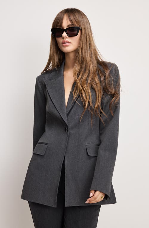 Good American Essential Sculpt Suit Blazer In Gray