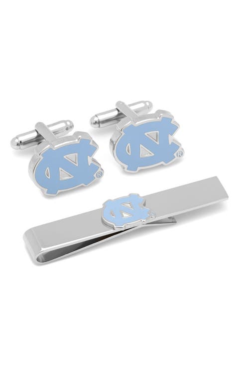 NCAA North Carolina Tarheels Cuff Links & Tie Bar