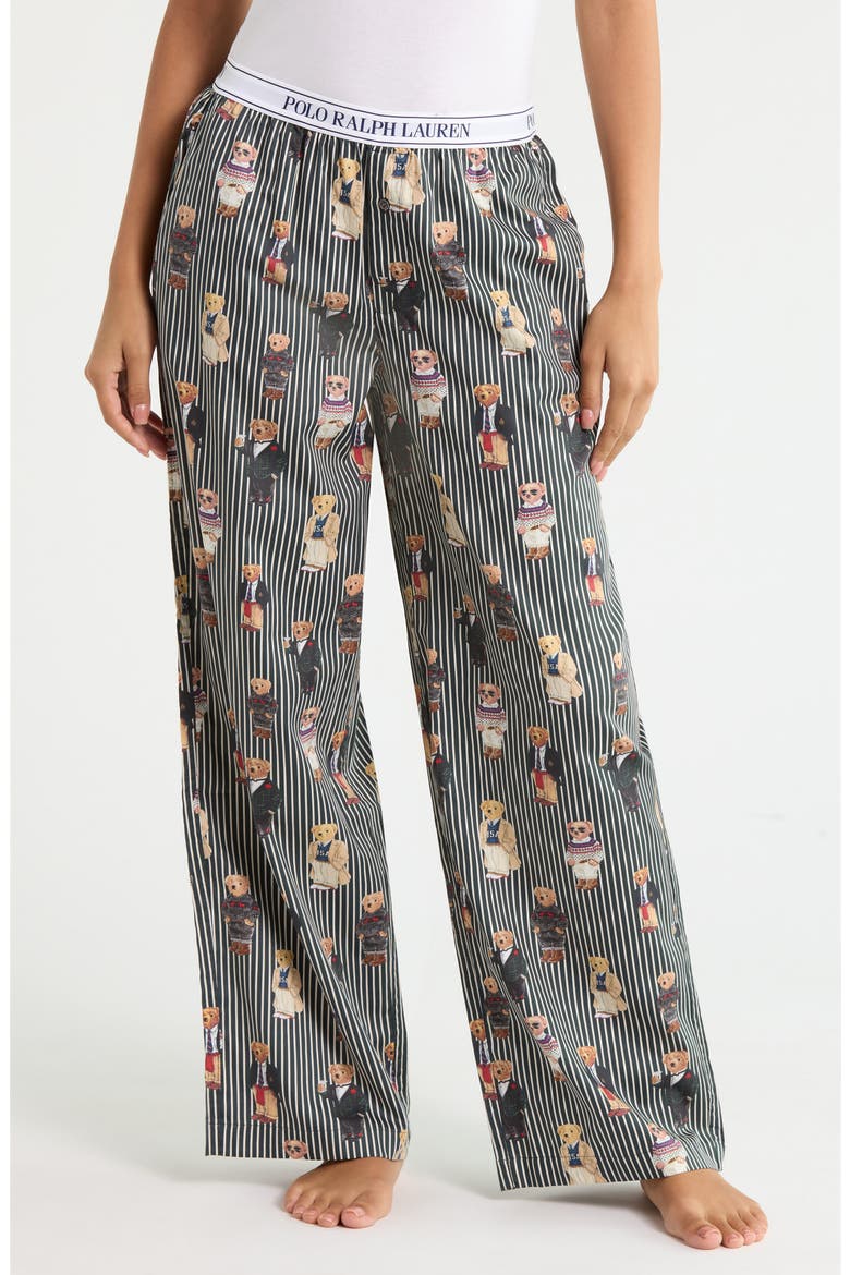 Polo Bear Pajama Pants, Main, color, WINTER BEAR