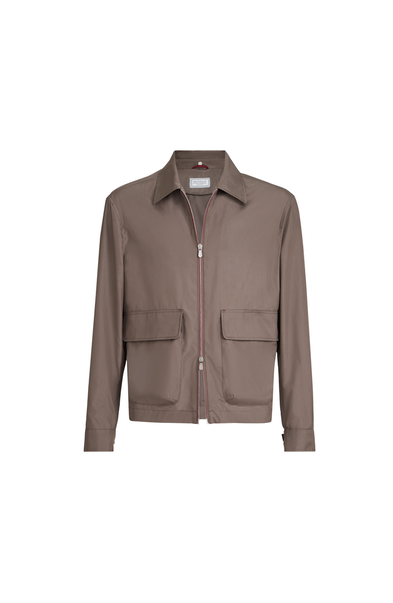 Brunello Cucinelli Unlined outerwear jacket, Alternate, color, Hazelnut