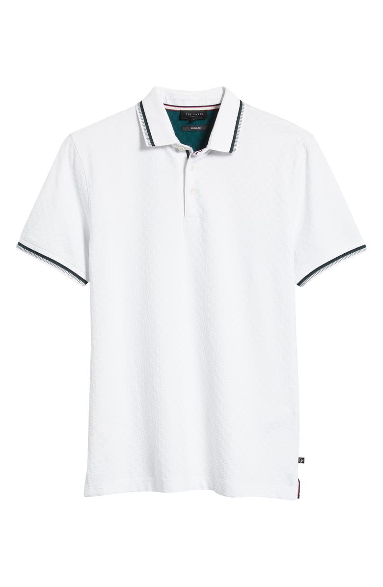 Ted Baker London Palos Regular Fit Textured Cotton Knit Polo, Alternate, color, 