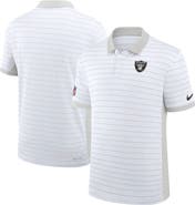 Nike Men's Nike White Las Vegas Raiders Sideline Victory Stripe Dri-FIT Polo