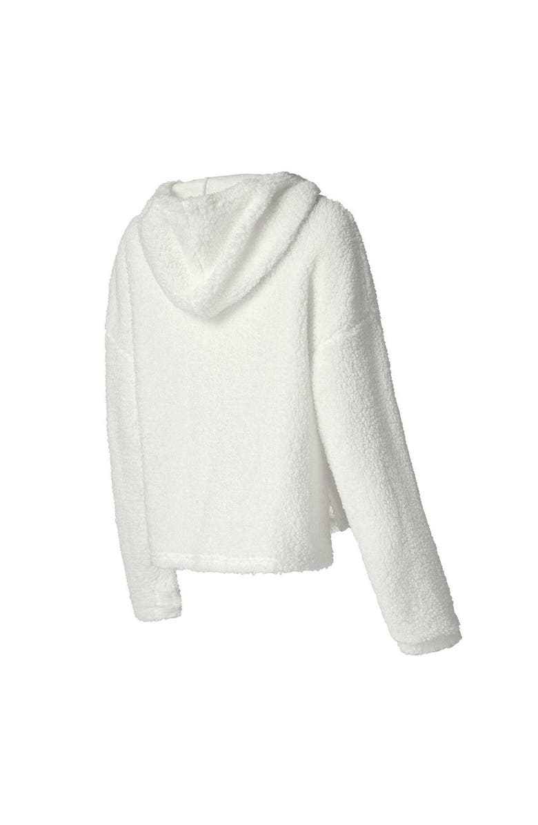 CONCEPTS SPORT Women's Concepts Sport  White Carolina Panthers Fluffy Pullover Sweatshirt & Shorts Sleep Set, Alternate, color, White