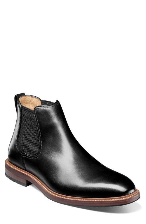 Florsheim Anthem Plain Toe Chelsea Boot In Black