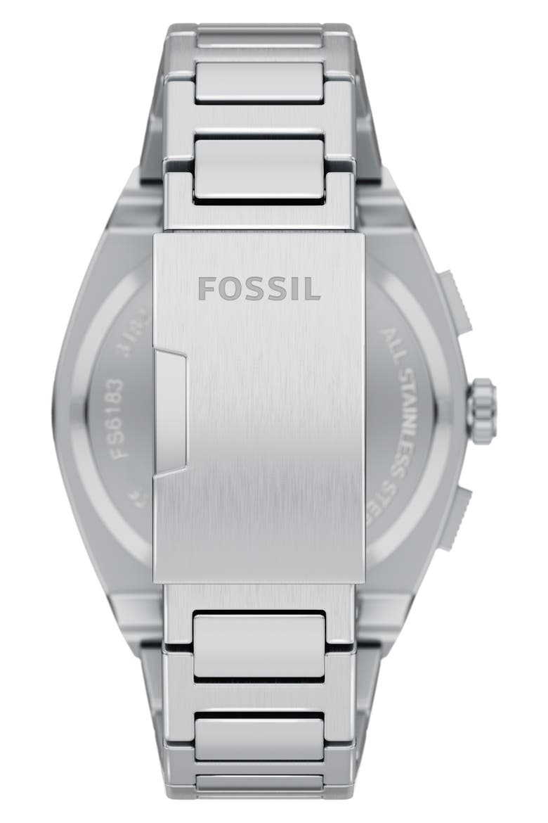Everett Chronograph Bracelet Watch, 44mm, Alternate, color, SILVER