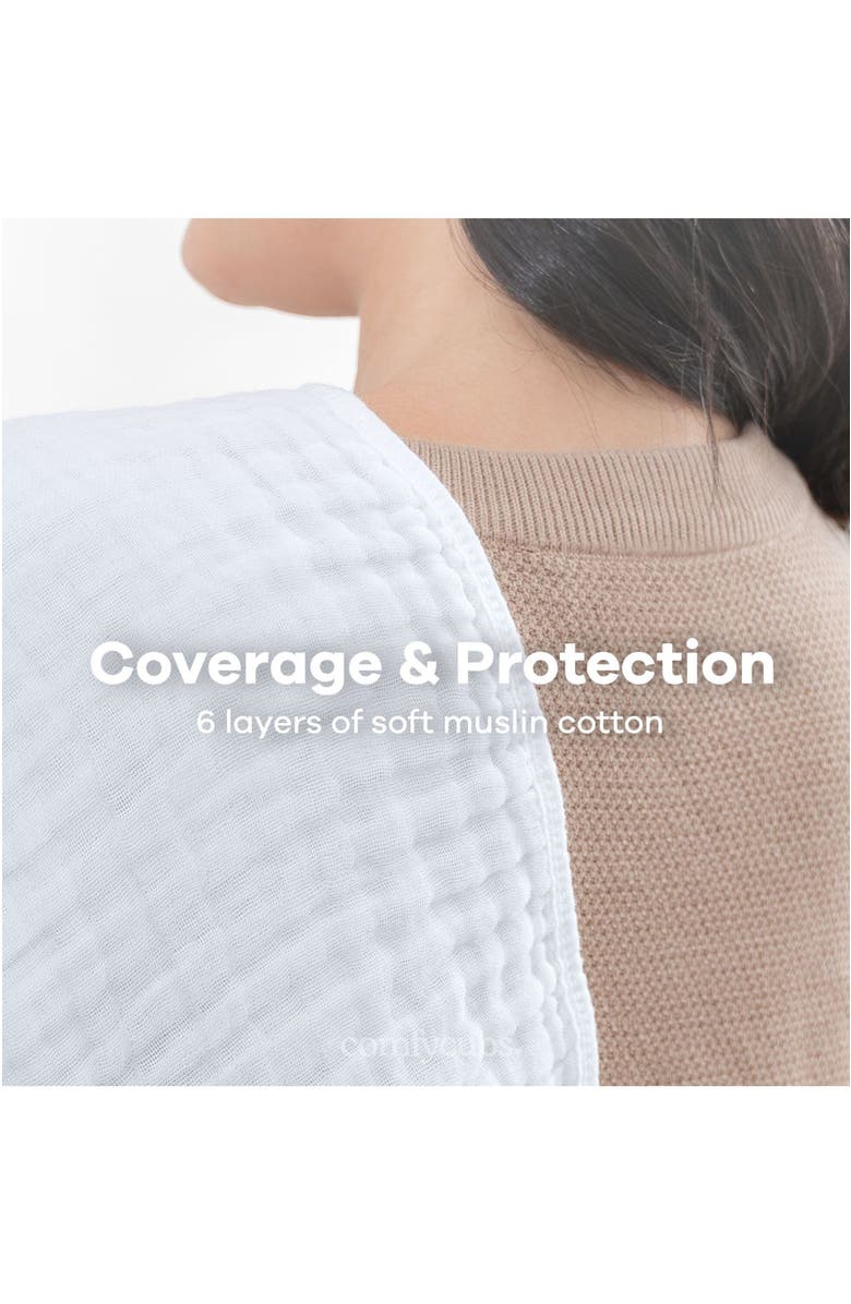 Comfy Cubs Muslin Burp Cloth for Baby, Pack of 10, Alternate, color, White