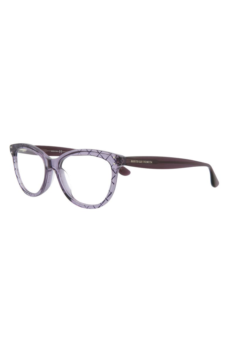 Bottega Veneta 52mm Round Optical Frames, Alternate, color, 