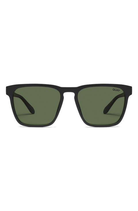 Unplugged 56mm Polarized Square Sunglasses