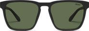 QUAY Unplugged 56mm Polarized Square Sunglasses