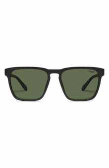 QUAY Unplugged 56mm Polarized Square Sunglasses