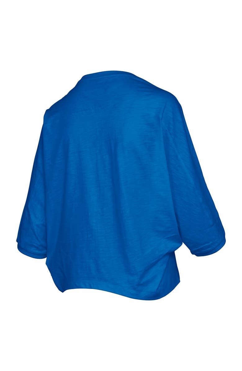 PRESSBOX Women's Pressbox  Royal Florida Gators Midi Arch Over Logo Oversized T-Shirt, Alternate, color, Royal