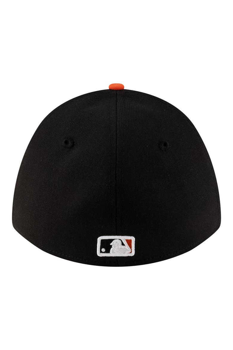 Men's New Era  Black Baltimore Orioles Player Replica 39THIRTY M-Crown Flex Hat, Alternate, color, Black