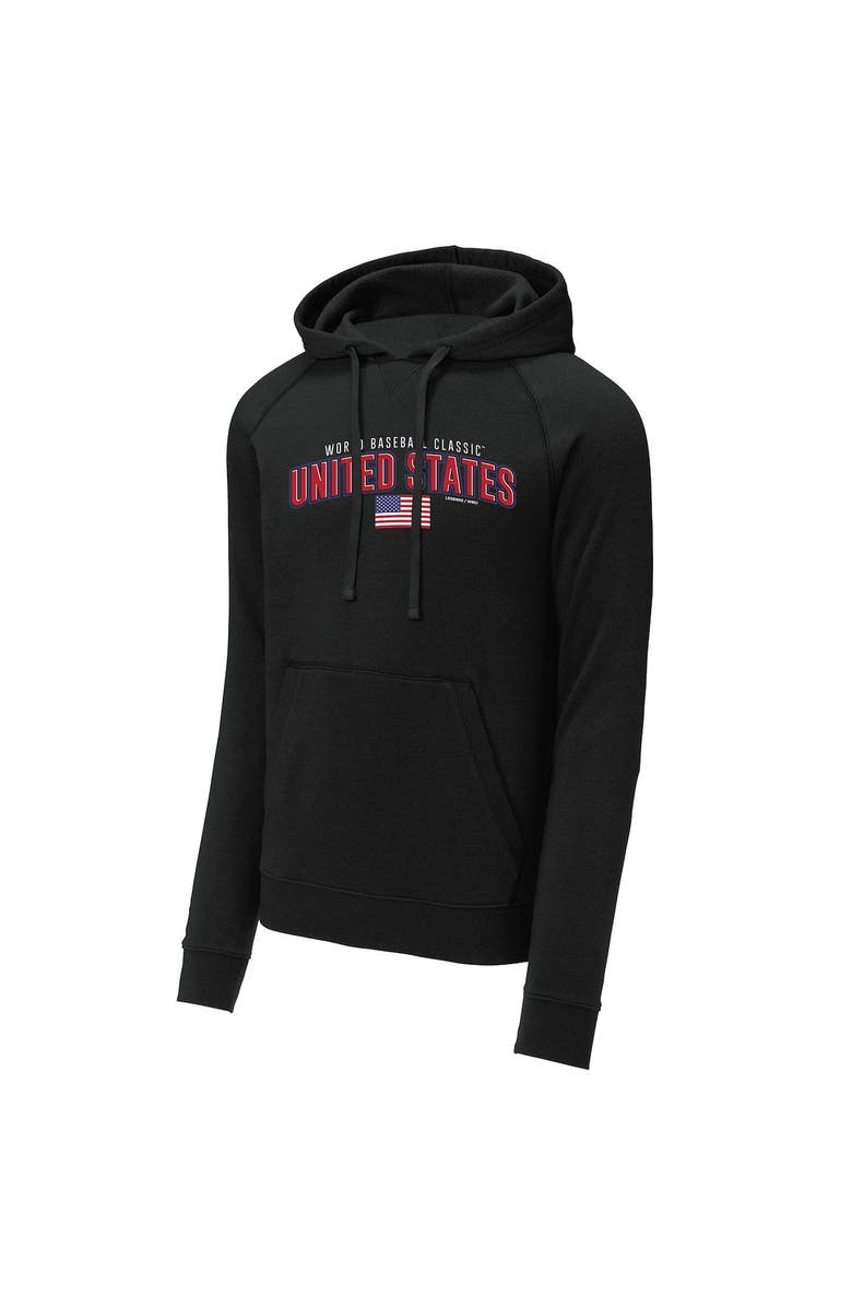Legends Merchandise Men's LEGENDS Black USA Baseball 2023 World Baseball Classic Country Pride Pullover Hoodie, Alternate, color, 