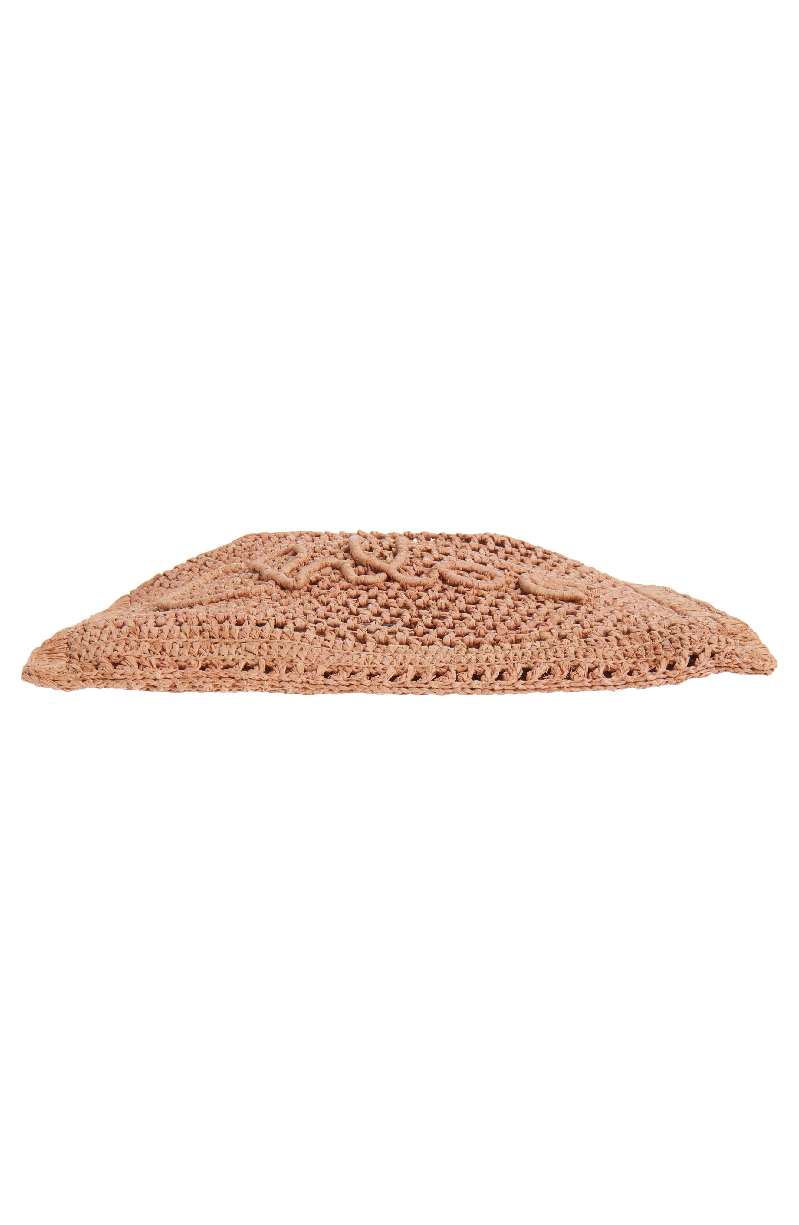 Summer Banana Crochet Raffia Tote Bag, Alternate, color, SUMMERY BEIGE