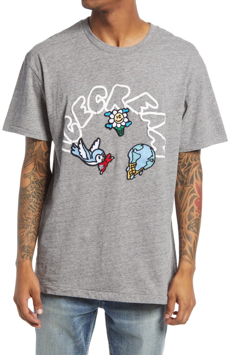 ICECREAM Men's Rising Appliqué Graphic Tee, Main, color, 