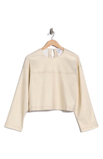 Frnch High Winter Woven Top In Neutral