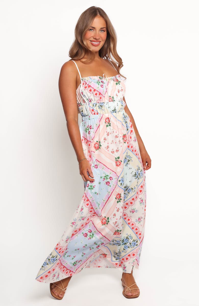 Petal & Pup Delfina Print Maxi Dress, Alternate, color, Multi