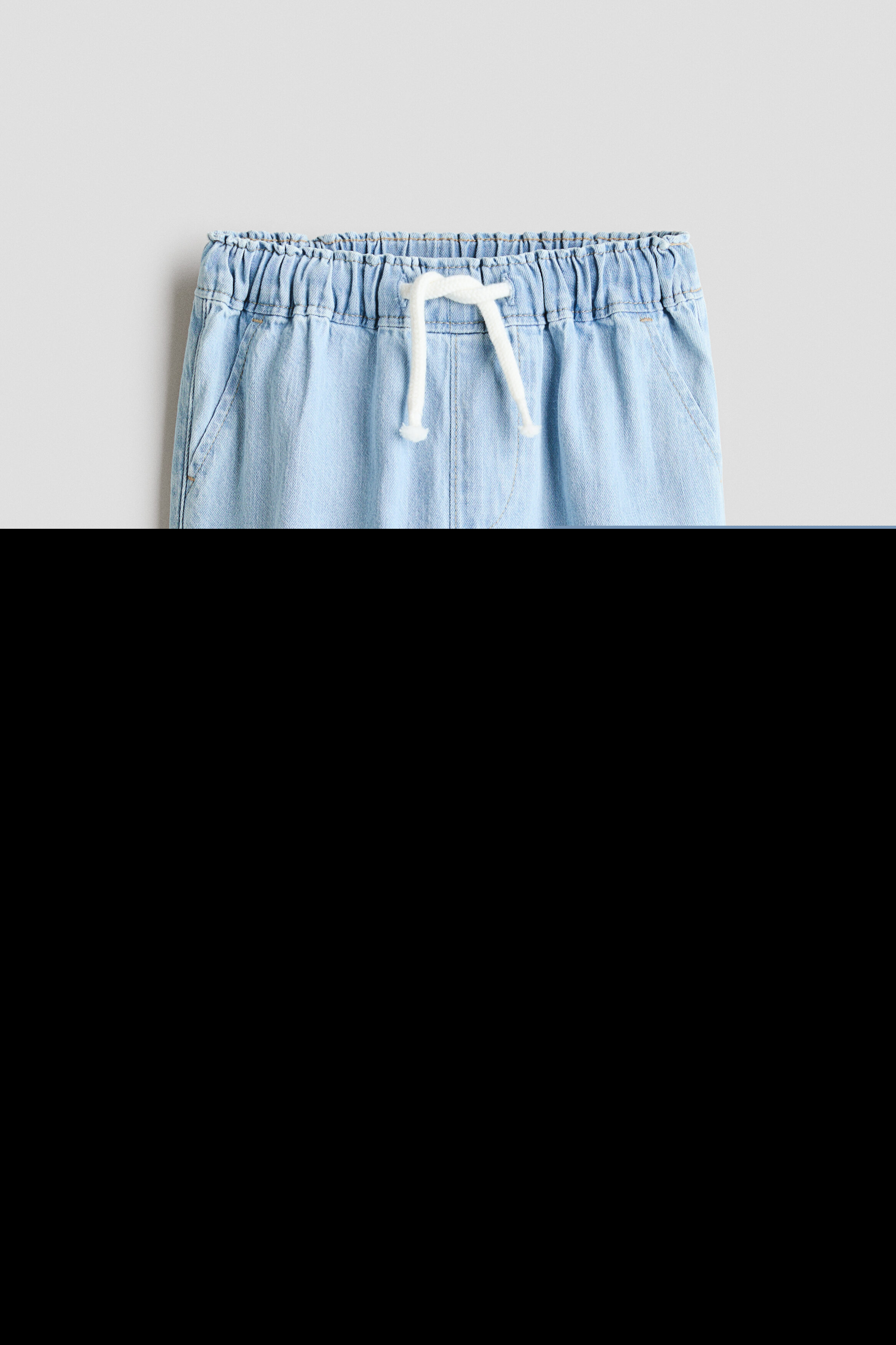 H&M Denim Trousers, Alternate, color, Light Denim Blue